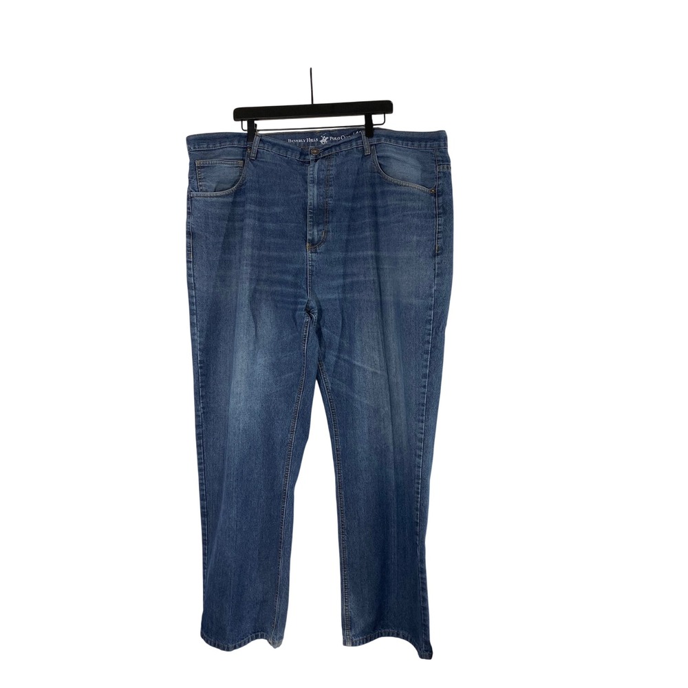 Beverly Hills Polo Club Jeans Mens 46x32 Blue Good Straight Leg Denim